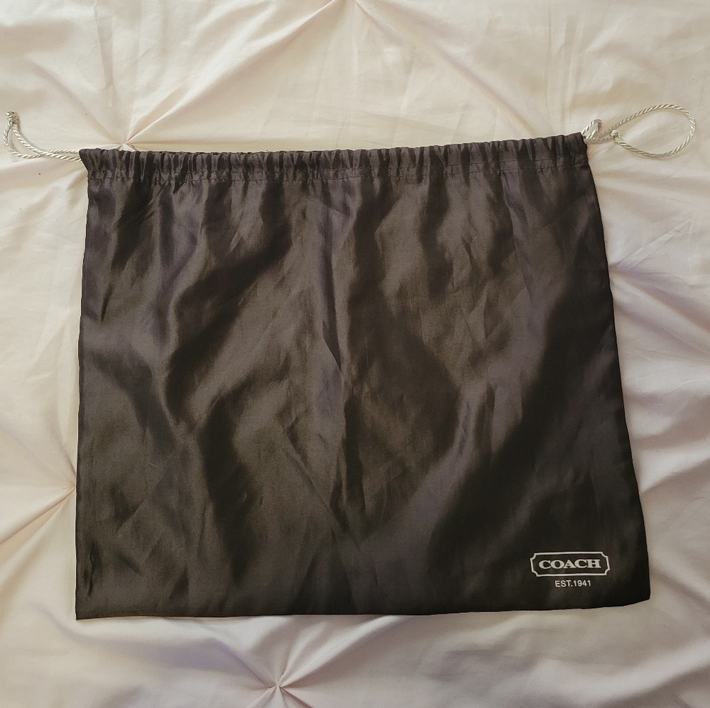 Coach satin dust bag